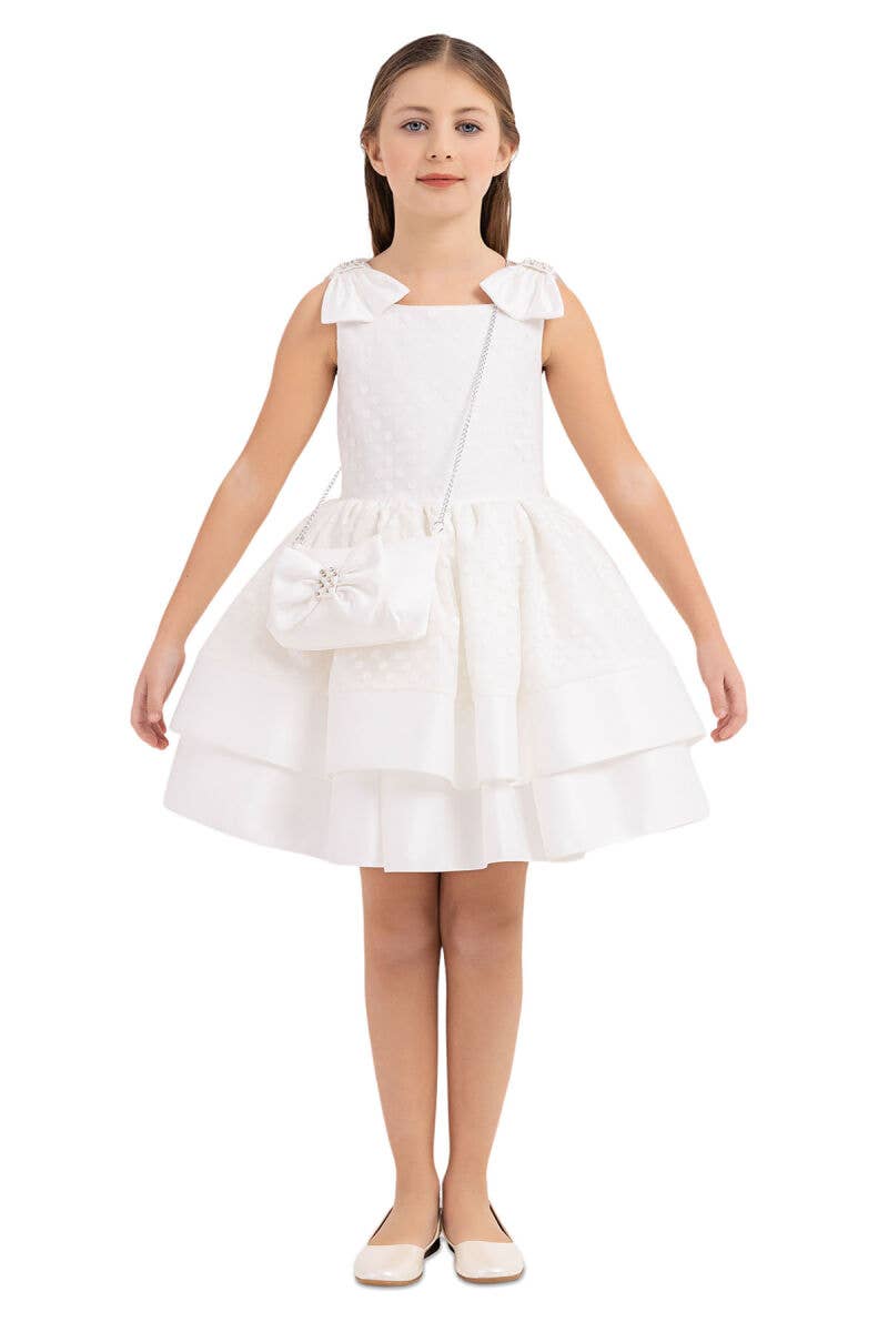 Lara Kids - Vente Robe – enfant - Robe de cérémonie écrue 33284PR0