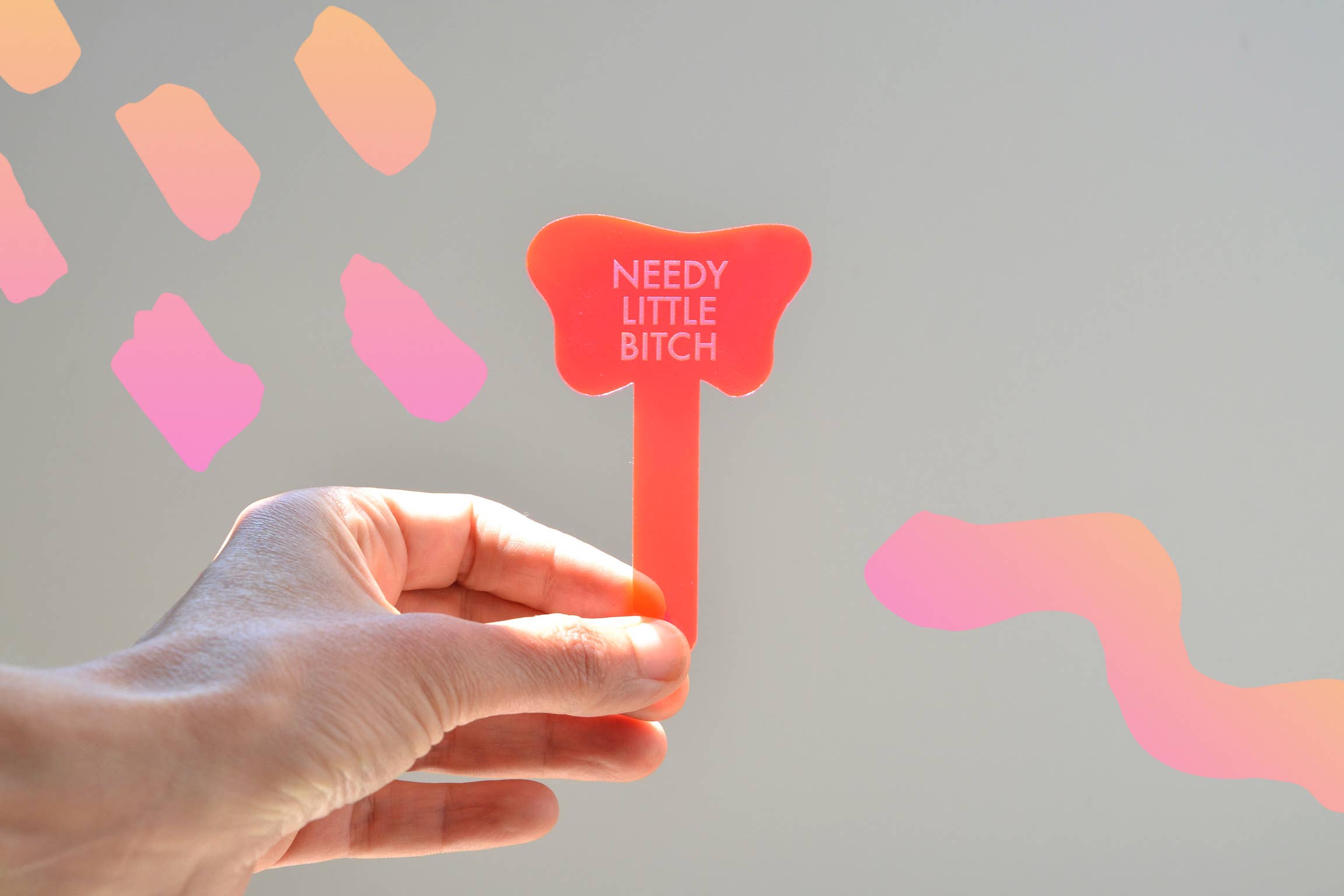 Tuff Girl Gang - Wholesale Plant Pot - NEEDY LITTLE BITCH Plant Stake3