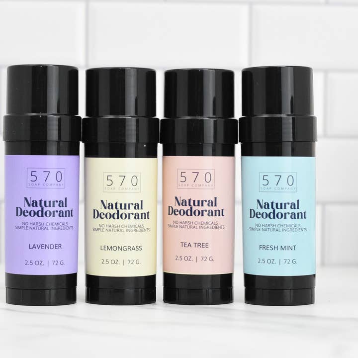 Natural Deodorant - Essential Oils - Stay Fresh Naturally - VEGAN Formula for wholesale by 570 Soap Company