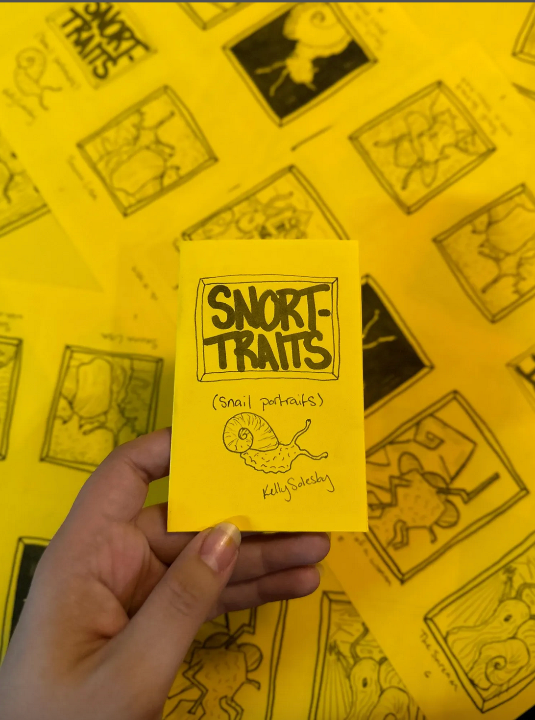 Out Yonder Creative – wholesale Magazine – 
Snortraits | Mini Zine | Snail Art | Whimsical Cottagecore4