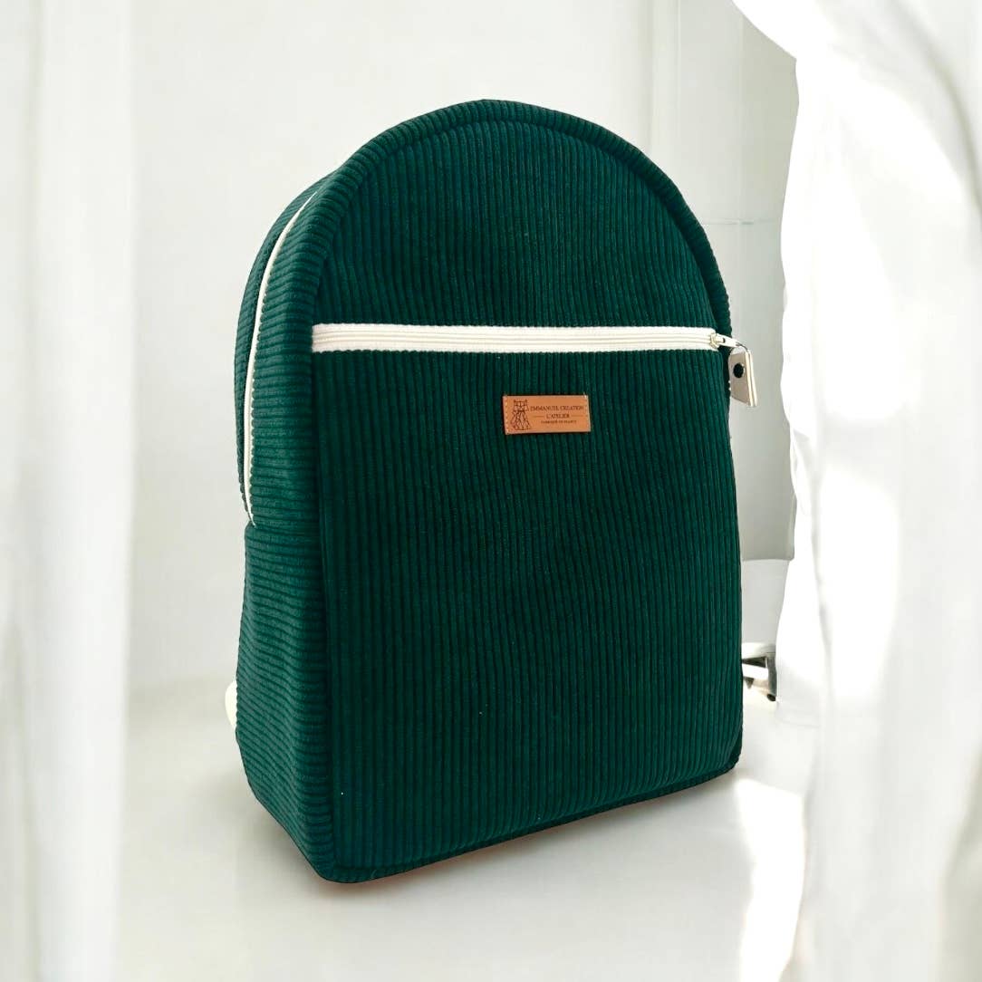 Emmanuel Création - Vente Sac à dos – unisexe - Sac à dos isotherme, "Velours" sapin1