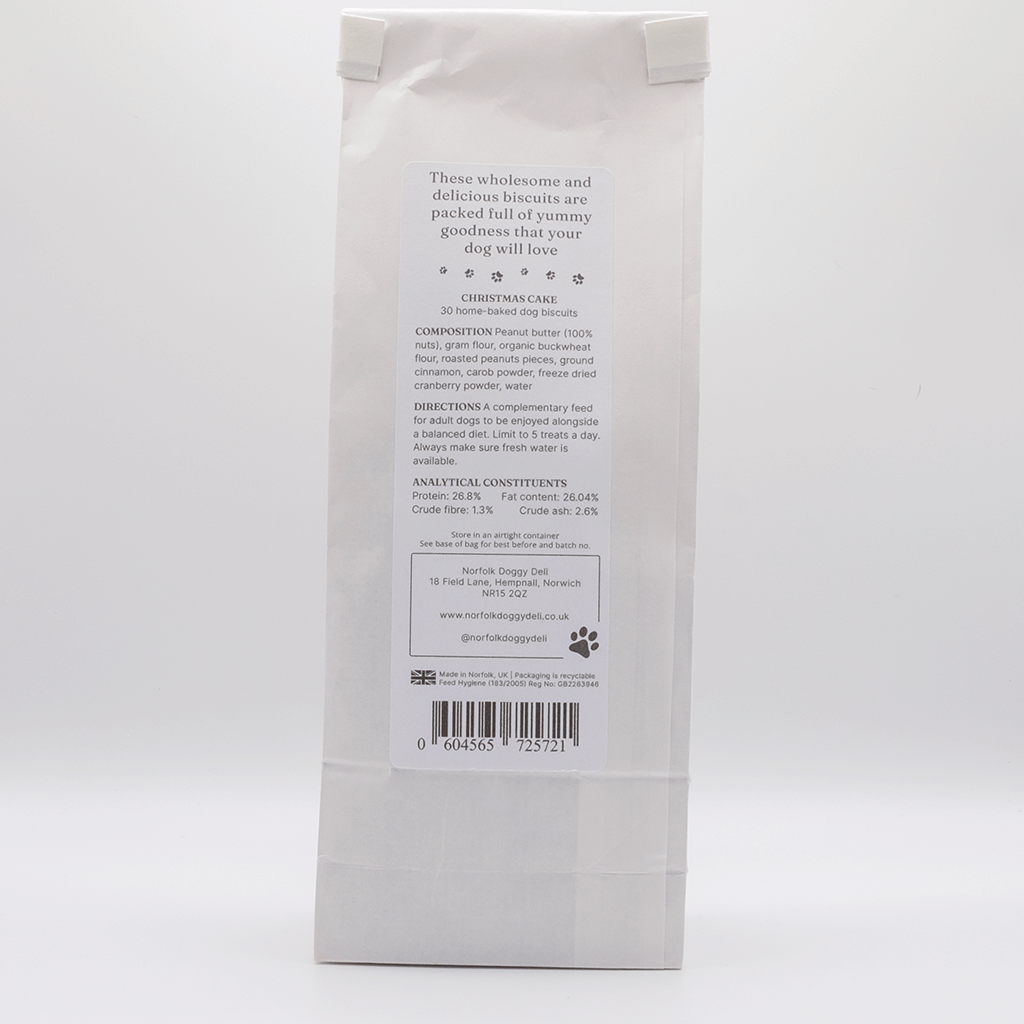 Norfolk Doggy Deli – wholesale Pet biscuits – Dog – Christmas Cake Dog Biscuits1