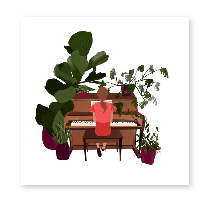 Musically Rooted Print for wholesale by Roe & Co Doodles
