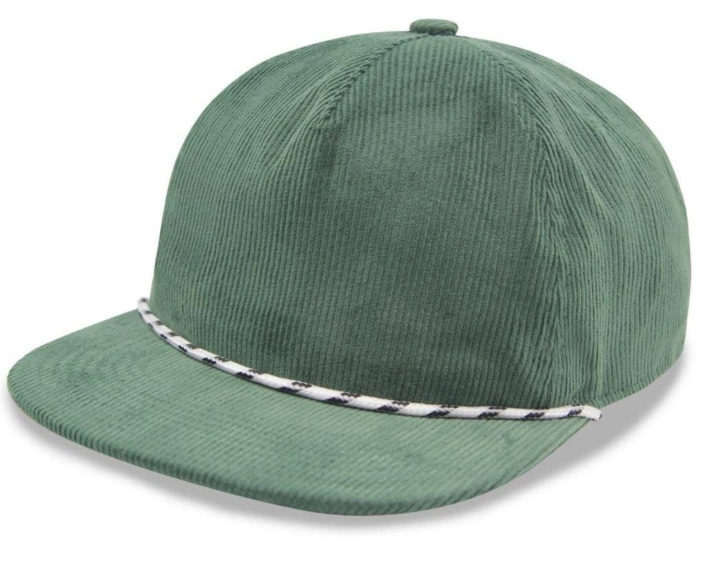 ThatsRad - Wholesale Flat Brim Cap - Unisex - Two Tone Corduroy Rope Snapback Hat 14