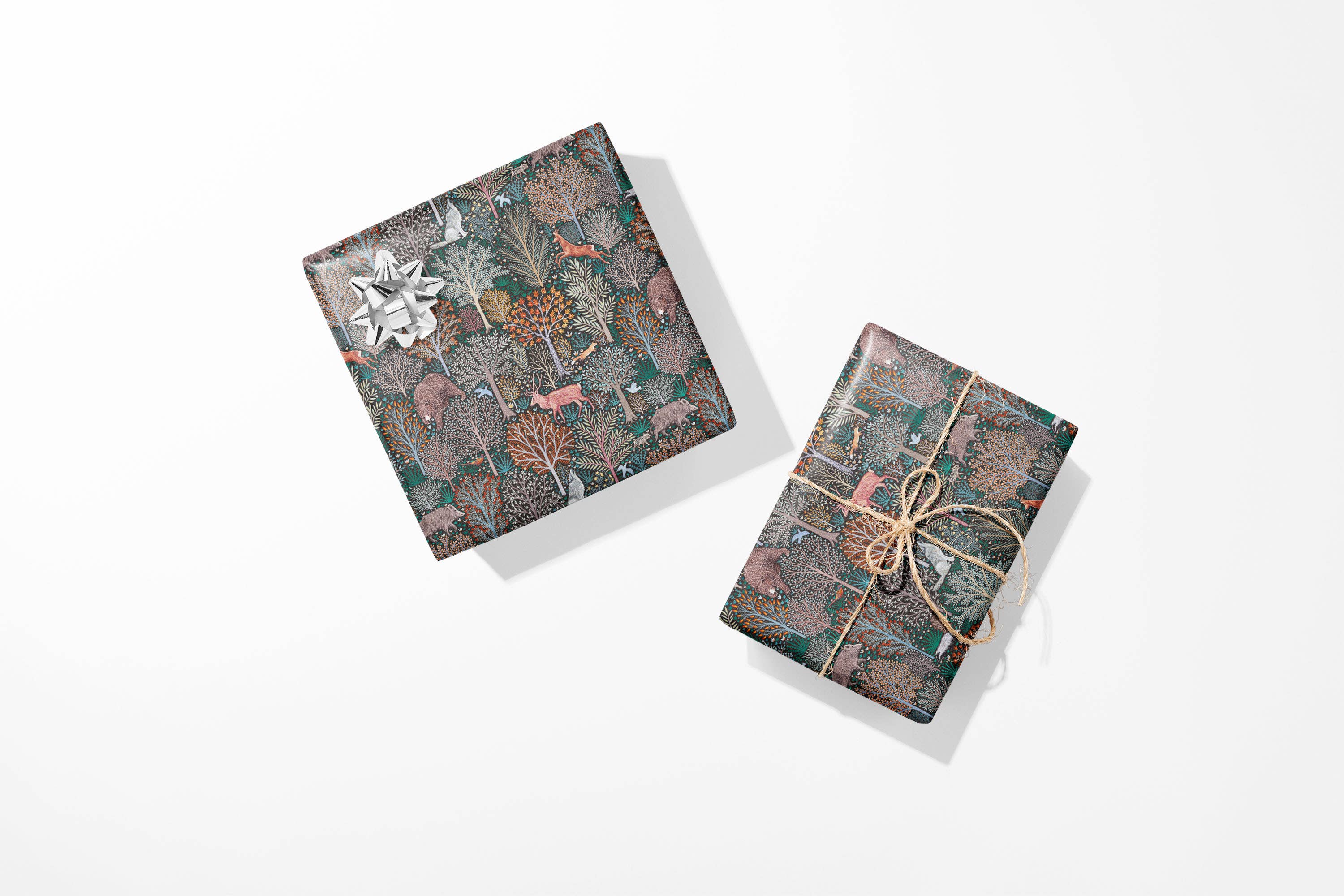 Rebecca Reck Art - Wholesale Flat Wrap - Forest Animals Forest Animals Forest Animals Wrapping Paper3