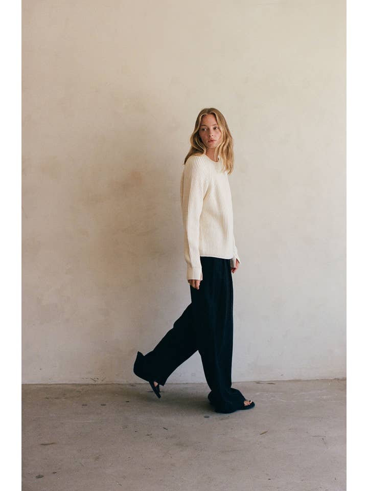 By Together – Engroshandel Pullover - Dame – AW1036 | Strikket bomulds akryl trøje