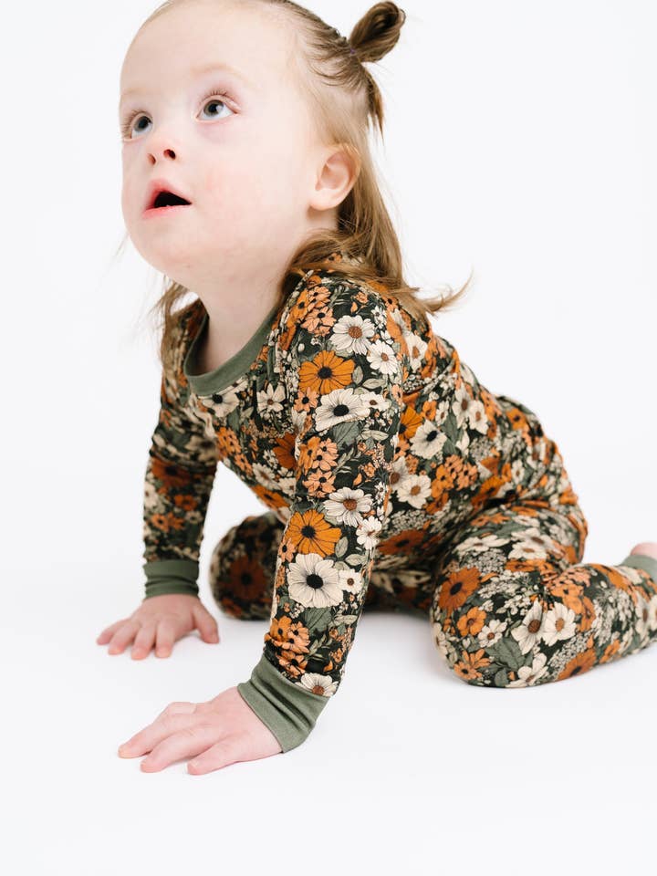 Little One Shop - Wholesale Sleepwear Set - Kids - Rustic Blooms Bamboo Set5