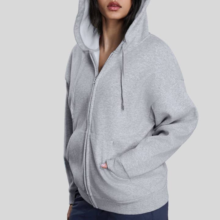 WONDERXFANS - Wholesale Hoodie – Women's - Brushed Fleece Zip Hoodie