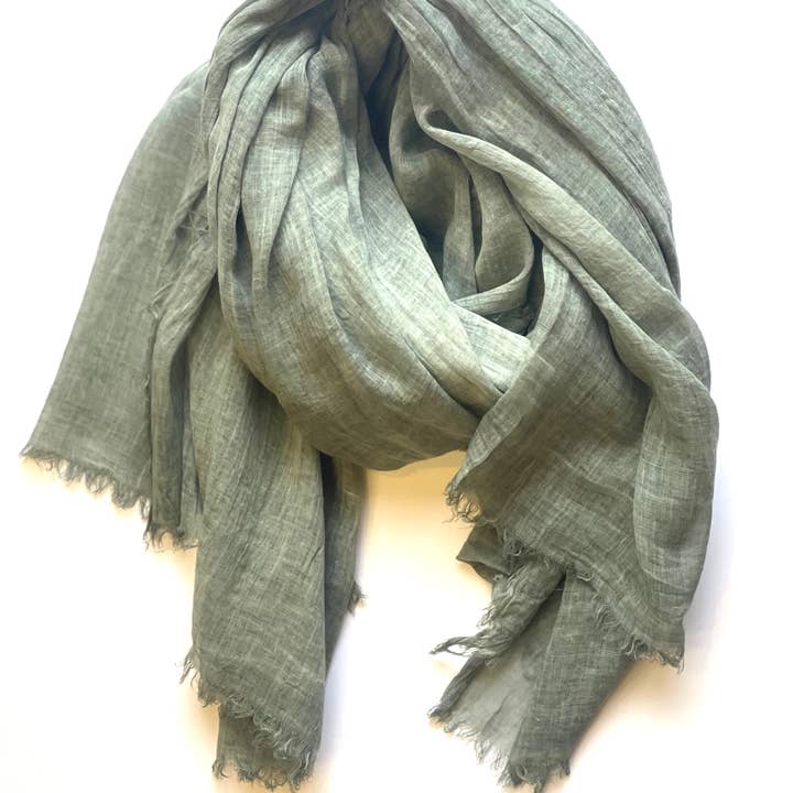 Dolma - Wholesale Sjaal - Dames - Stone Washed Katoenen Sjaal Wit (meerdere kleuren aan de binnenkant)7