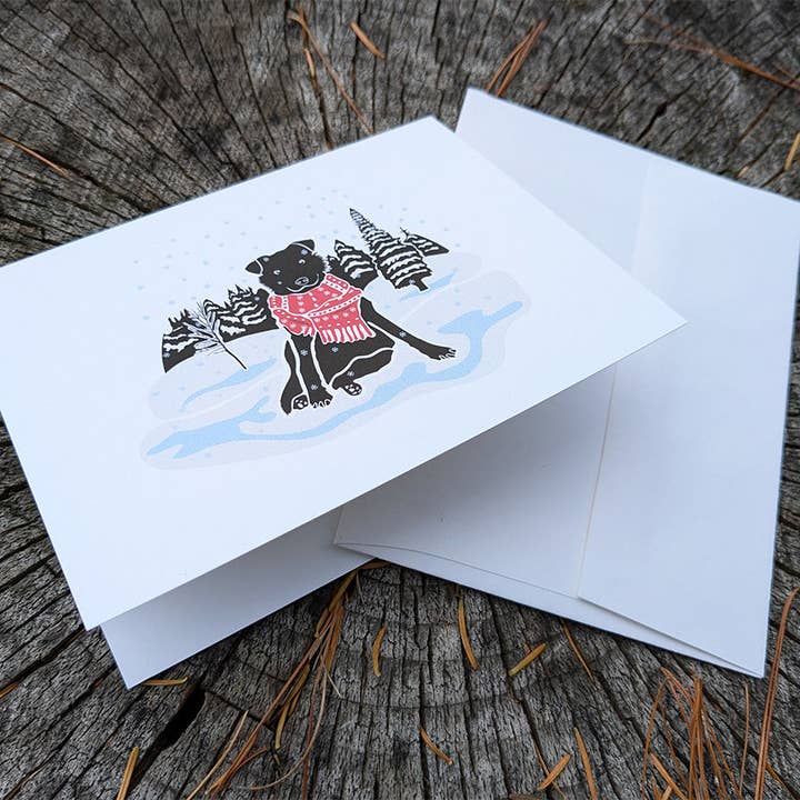Soijen Illustrations – wholesale Julkort – Holiday Pup Blank gratulationskort1