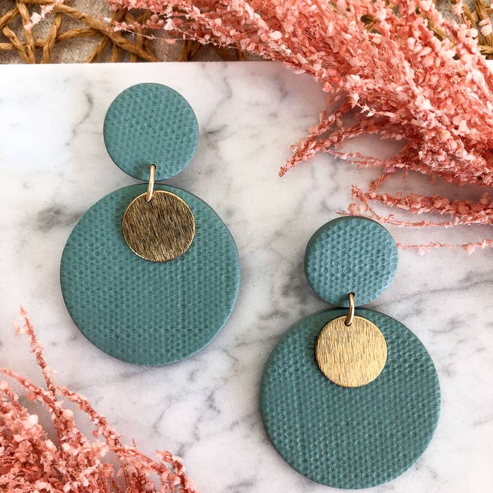 Anam Cara Clay Goods - Wholesale Dangle Earrings - "Till the End Drops" Polymer Clay Earrings