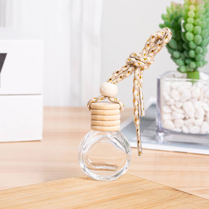 Candles Meta - Wholesale Car Freshener - Unisex - Flat Circular Shape Car Air Freshener Bottle Diffuser Empty