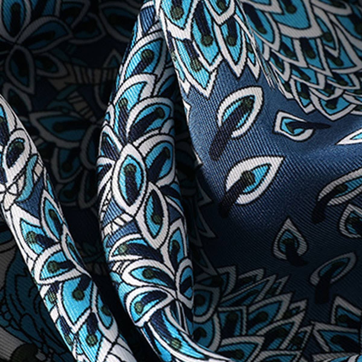 ACCITY - Wholesale Scarf - Women's - Vintage French Print Scarf – 90cm Silk Feel Square_CWASC01725