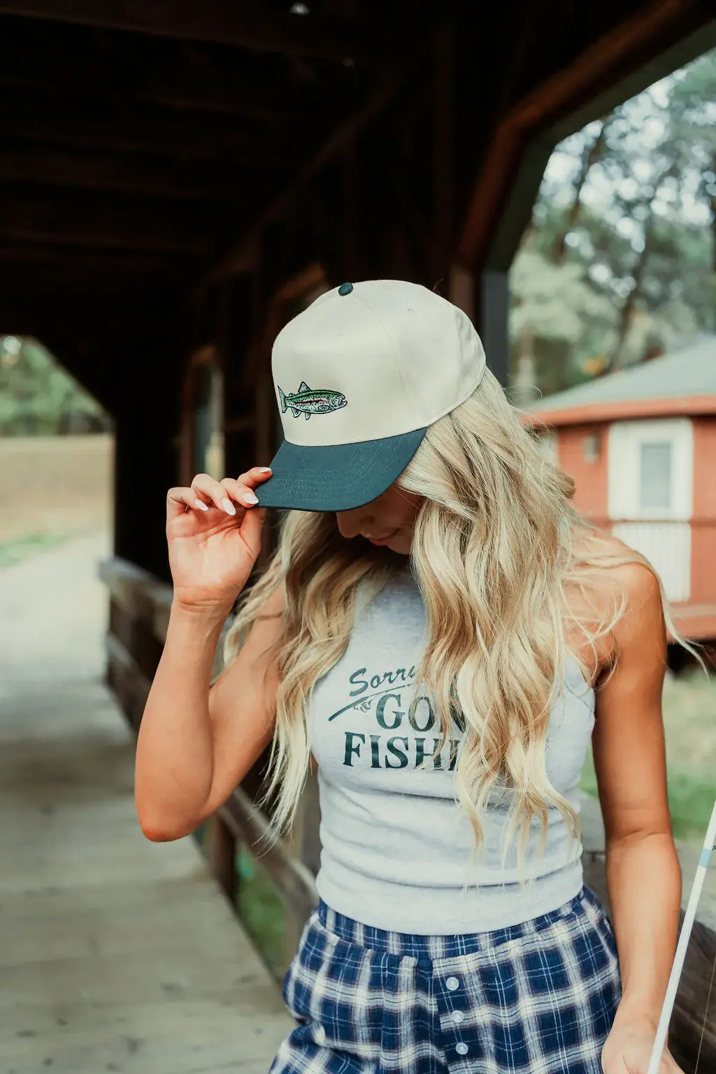 Wilder Made - Wholesale Trucker Hat - Women's - Rainbow Trout Embroidered Hat2