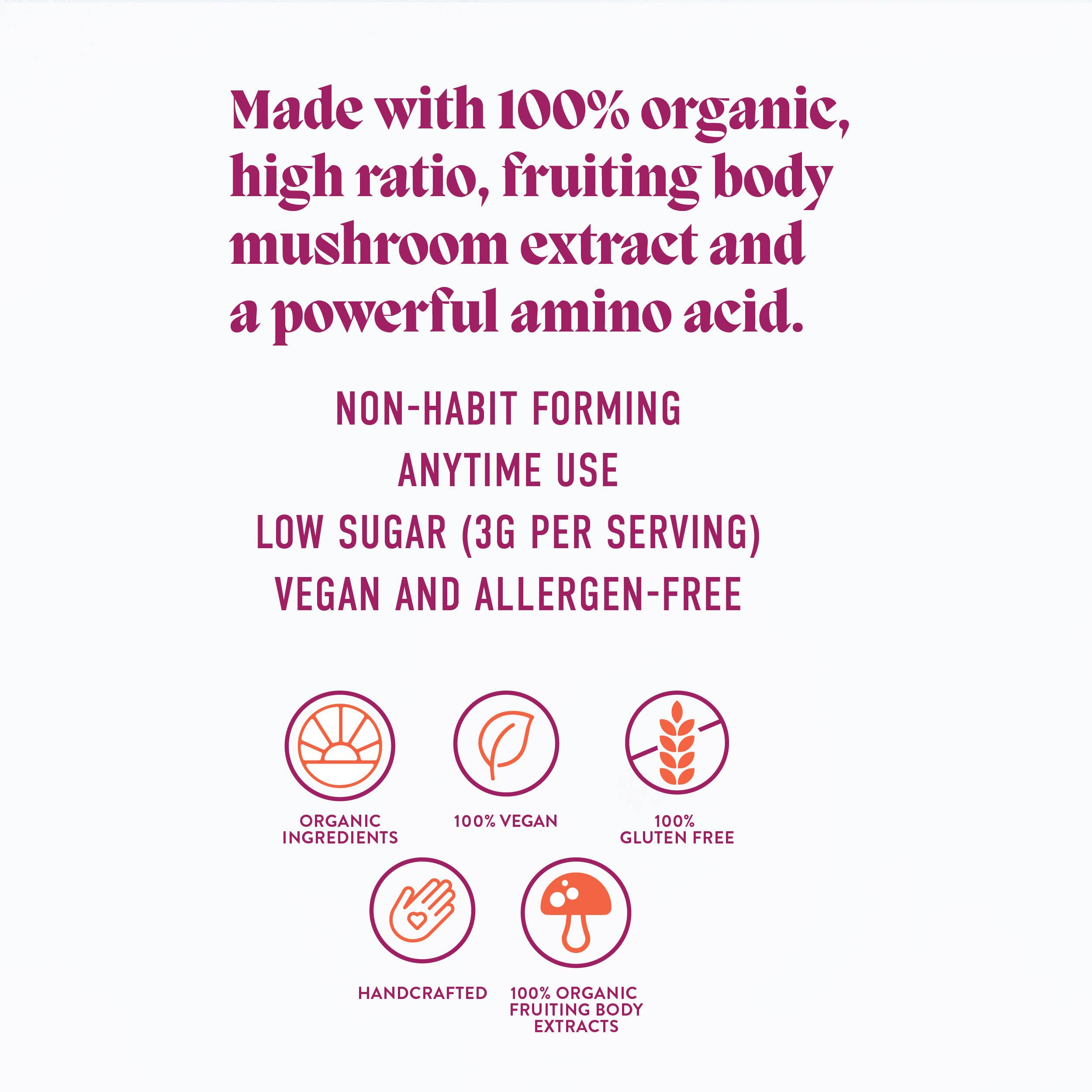 Microjoy - Wholesale Oral Supplement/Vitamin - Concentrate Mushroom Gummies (30) / Vegan Supplement / Focus6