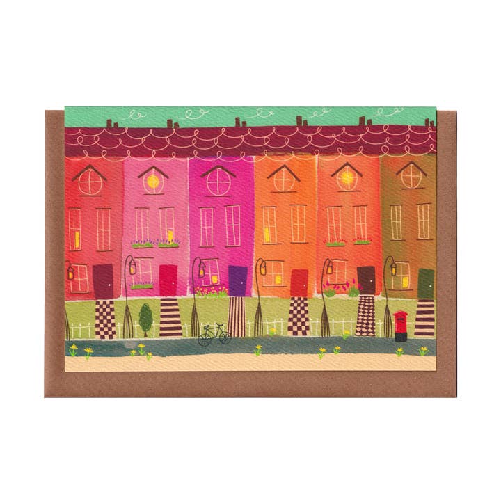 Rosy Street - Vintage Everyday Greetings Card for wholesale by Bella & The Moon