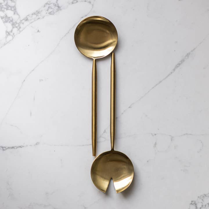 Stainless Steel Salad Servers for wholesale by Luxe B Co