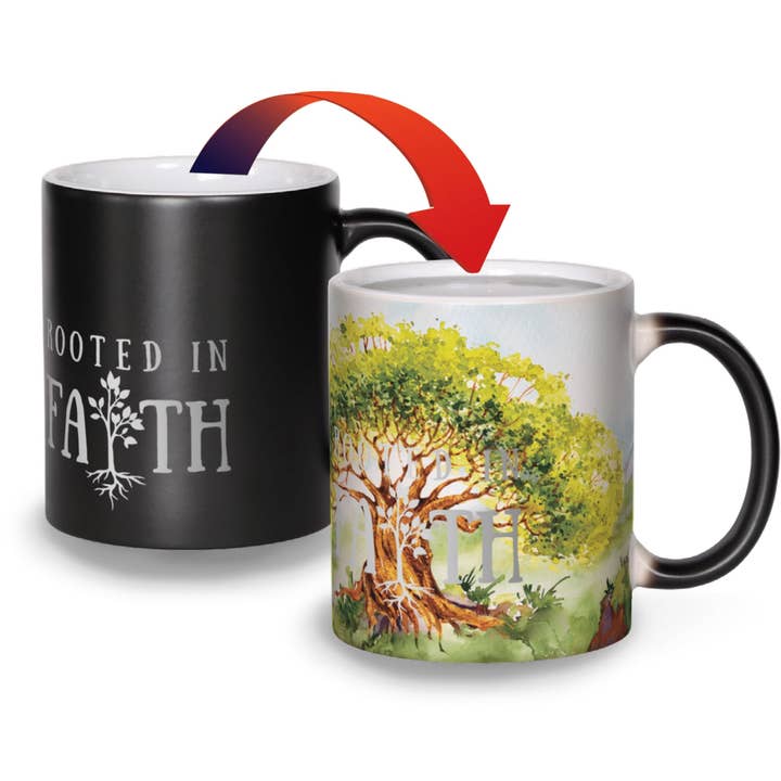 The Mug Experience - Wholesale Coffee Mug - Matte Color Changing Mug - Rooted in Faith