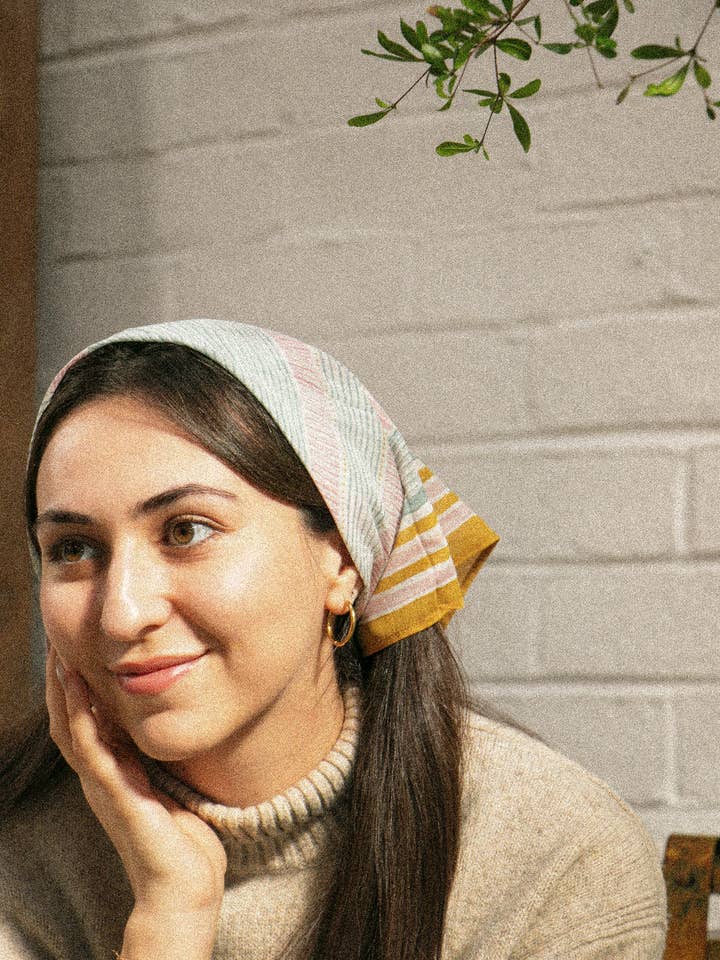 SUNLIT STRIPE - BANDANA for wholesale by A RIVER