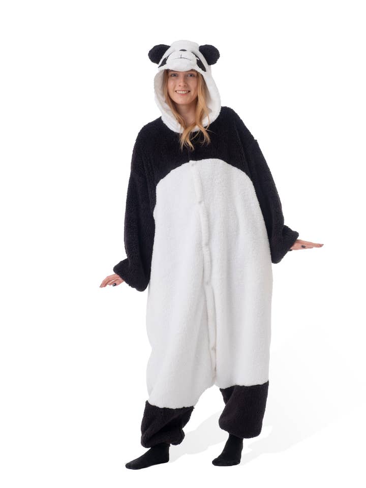Kigurumi - Wholesale Costume - Unisex - Fluffy Panda Kigurumi