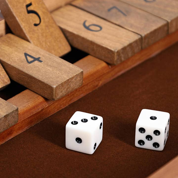 Wood Expressions - Vendita all'ingrosso Giochi da tavolo - Gioco da tavolo 9 Number Shut the Box, 11 pollici