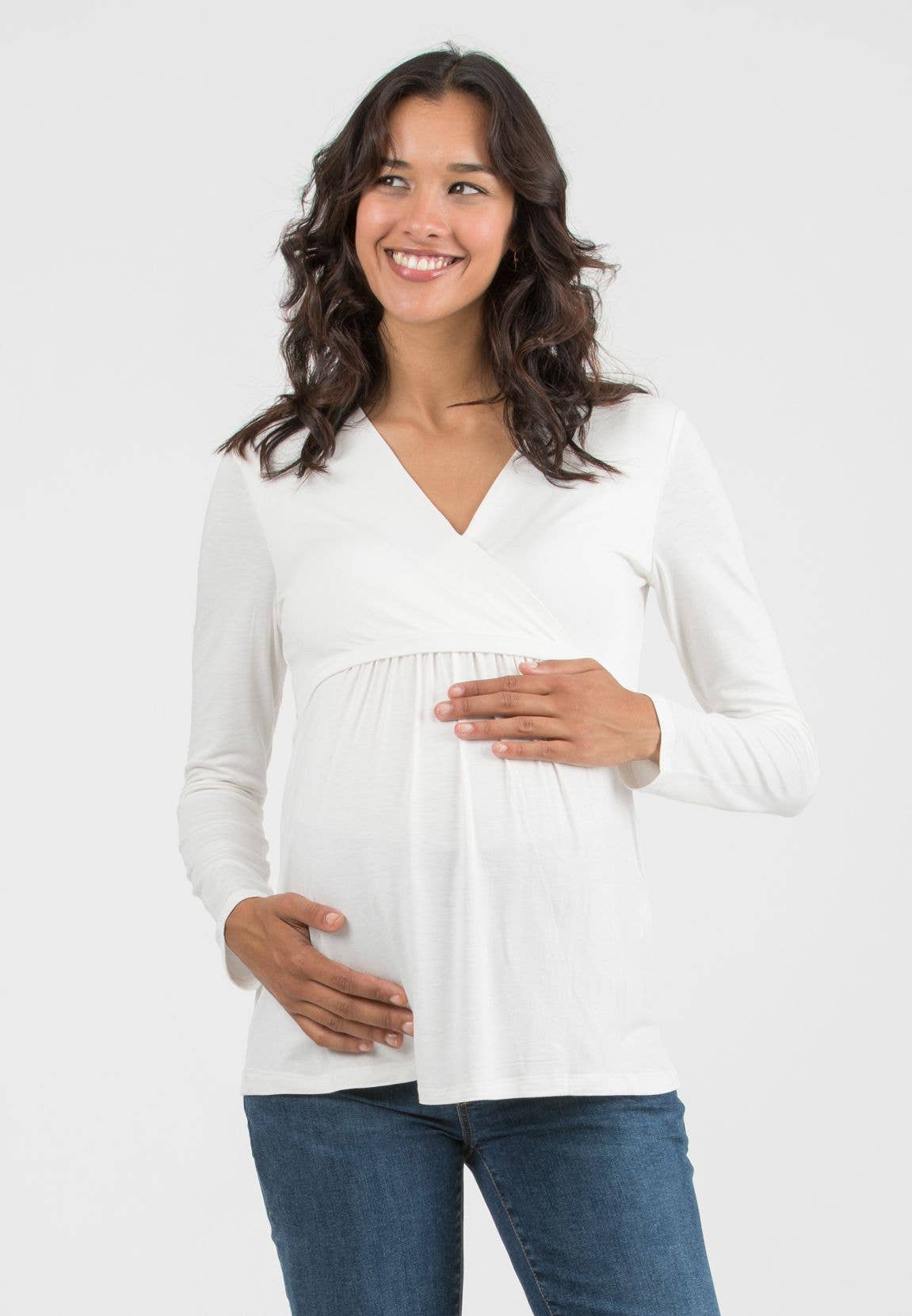 ATTESA Maternity  by Vittorio Martinelli srl - Wholesale Nursing Top - Maternity - MARGHERITA M/L - Maternity & Nursing Jersey T-Shirt6