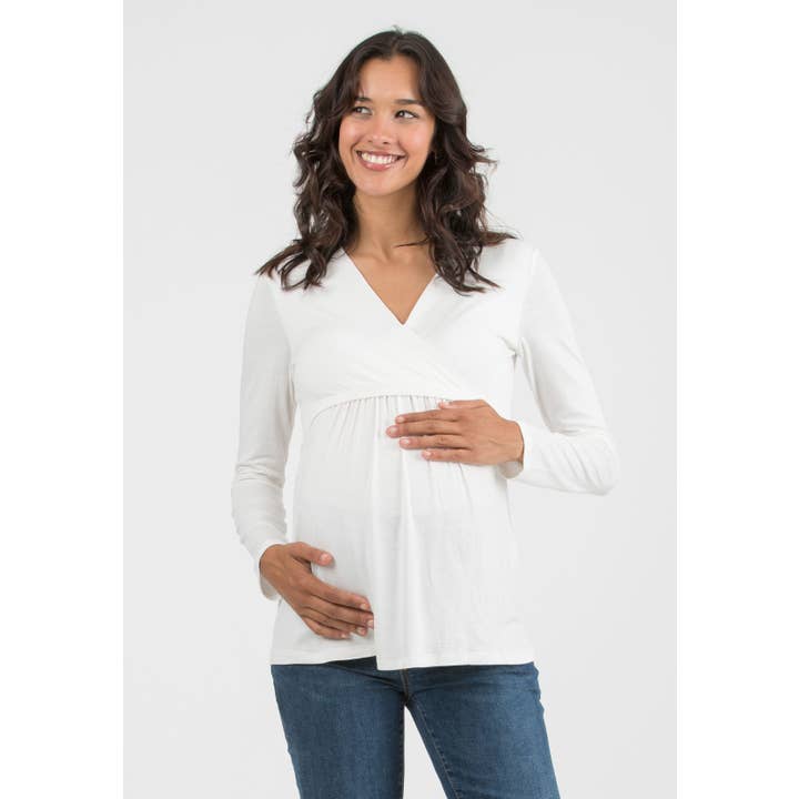 ATTESA Maternity by Vittorio Martinelli srl - Wholesale Nursing Top - Maternity - MARGHERITA M/L - Maternity & Nursing Jersey T-Shirt6