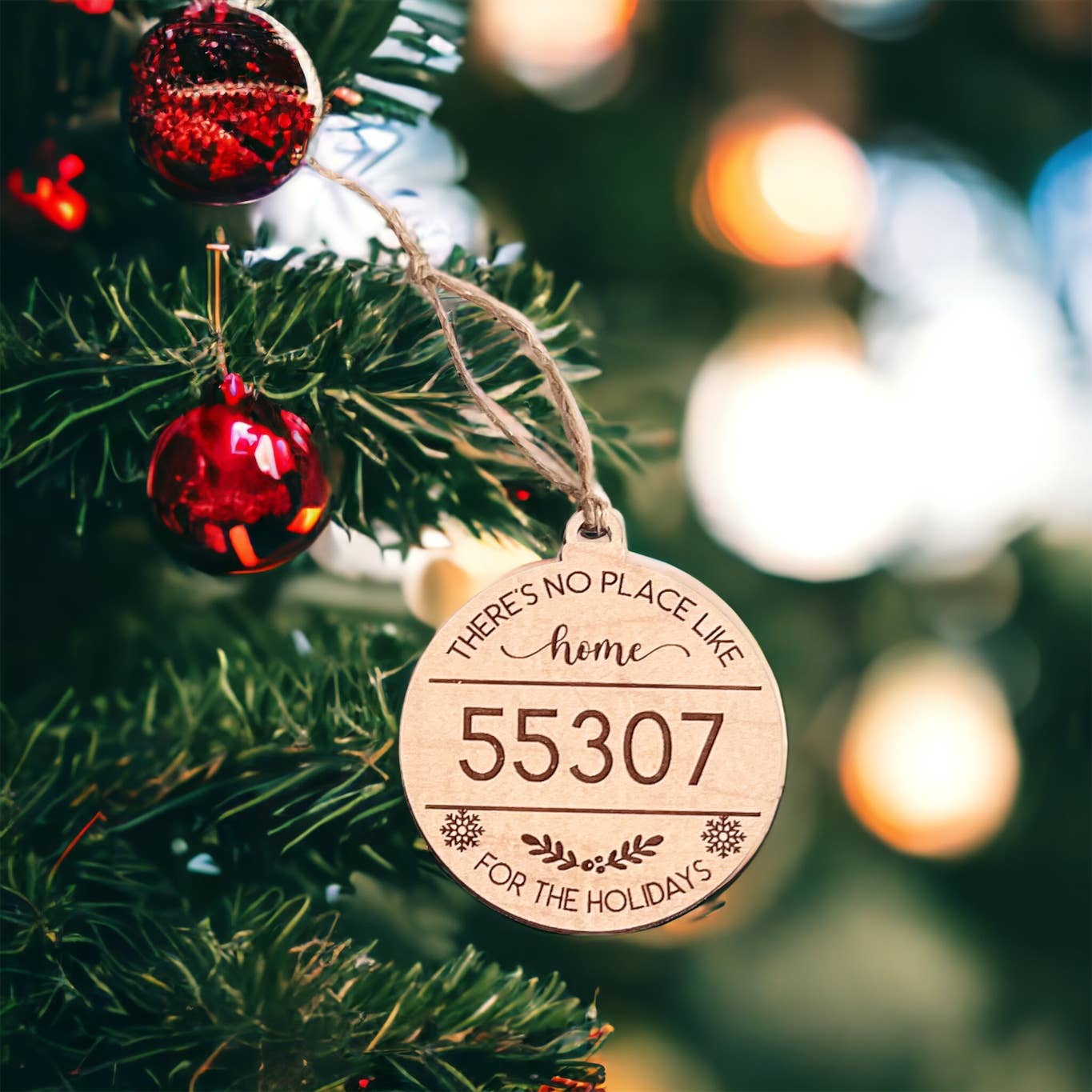 Wild Larch Creative - Wholesale Ornament - CUSTOM Wood Ornament | Custom Christmas Wood Ornament Eco18