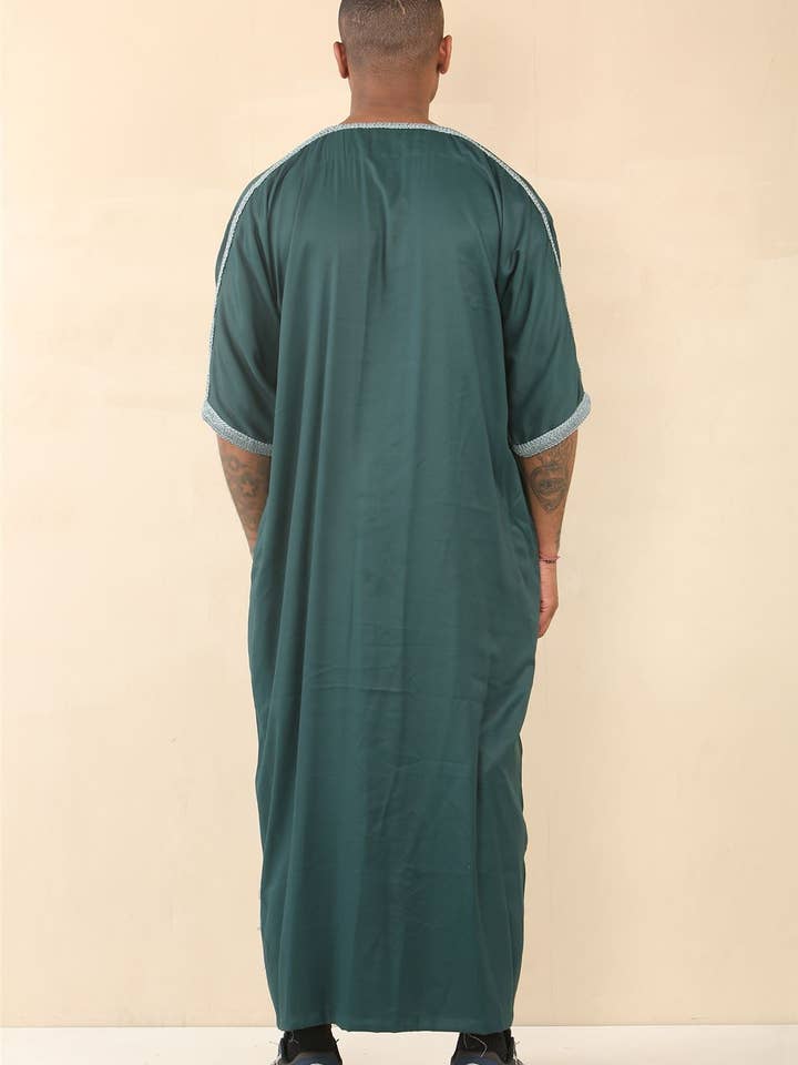 Infinity Leather (Upperclass Fashions Ltd) - Wholesale Robe - Men's - Men's Moroccan Thobe Jubba Robe Eid Djellaba Gandoura4