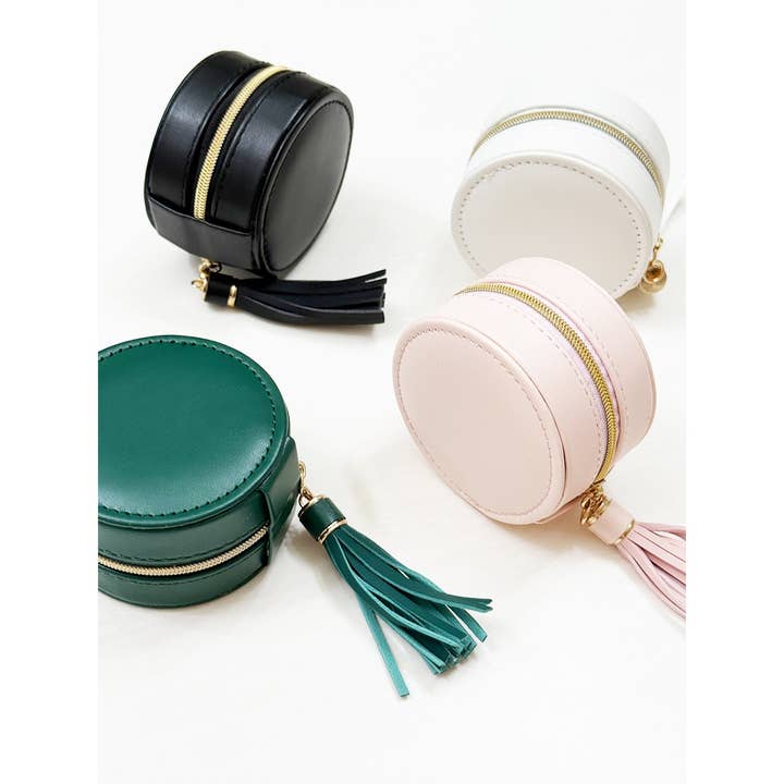 MIX COLOR Mini PU Travel Jewelry Case for wholesale on Faire
