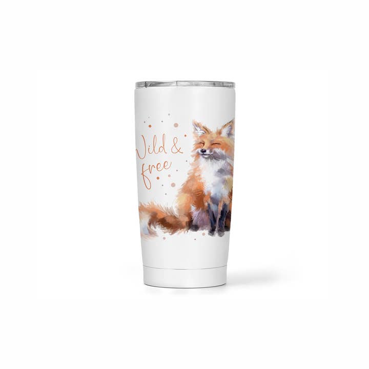 Travel Tumbler, Coffee Tumblers - Wild and Free for wholesale by Dusty & Delilah Designs