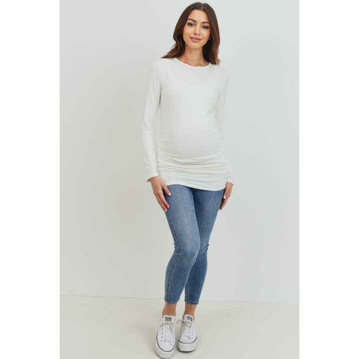 Hello Miz - Wholesale Top - Maternity - Long Sleeve Maternity Crewneck Knit Top15