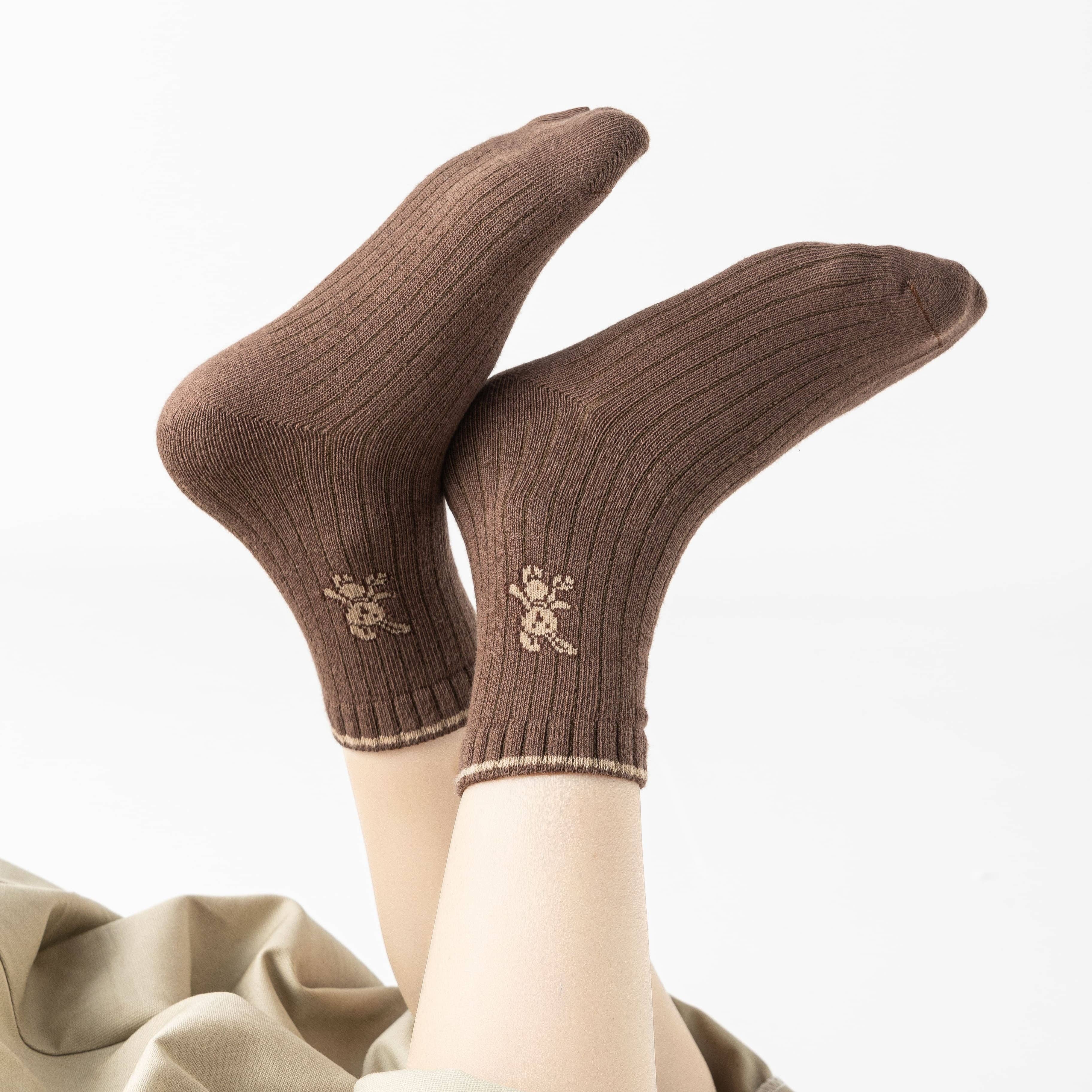 multicoloured Set of 5 Rabbit Socks I Baby and Child for wholesale on Faire3