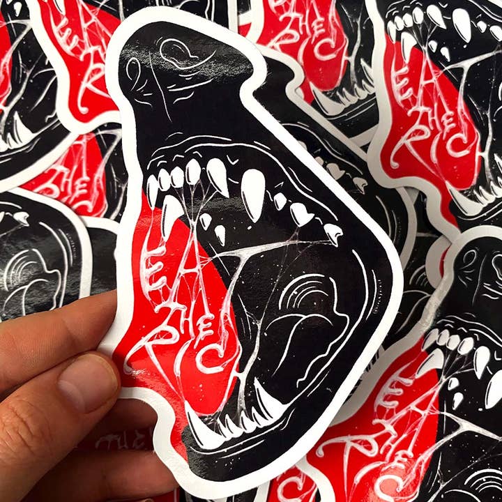 Eat the Rich Vinyl Sticker for wholesale by Blockforest