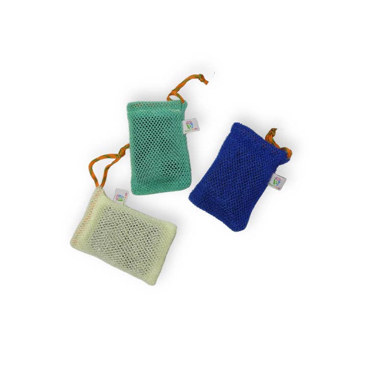 Beauty Blisss - Wholesale Soap Pouch/Sack/Bag - African Net Soap Saver Bag – Single & 3-Pack (Random Colors)10