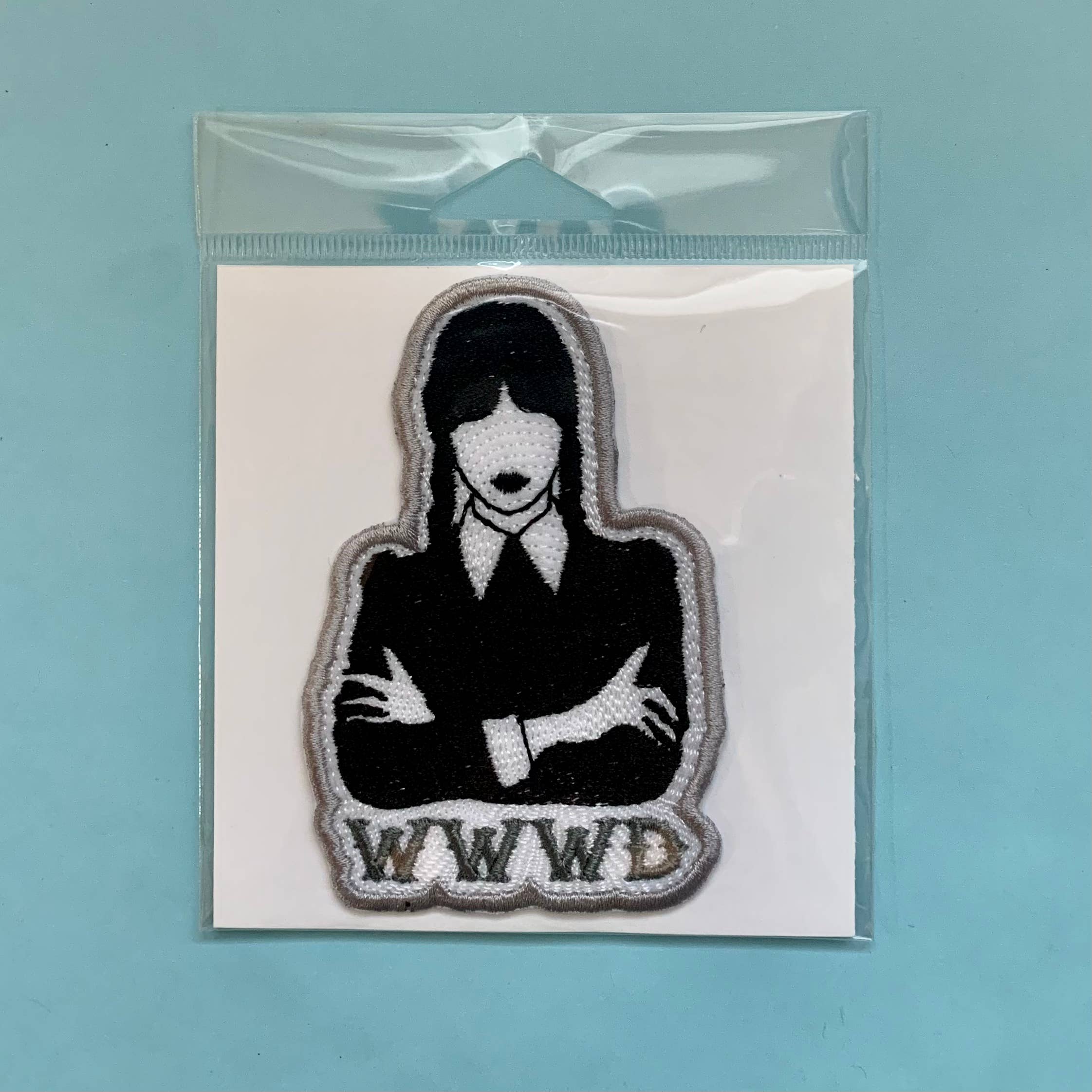 The Little Nest – wholesale Patch – WWWD Iron On Patch/Addams Family/Wednesday Addams1