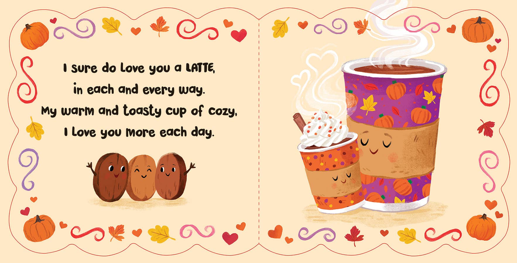 Cottage Door Press - Wholesale Baby & Toddler Book (0-2) - I Love You a Latte – Fall-Themed Novelty Board Book1