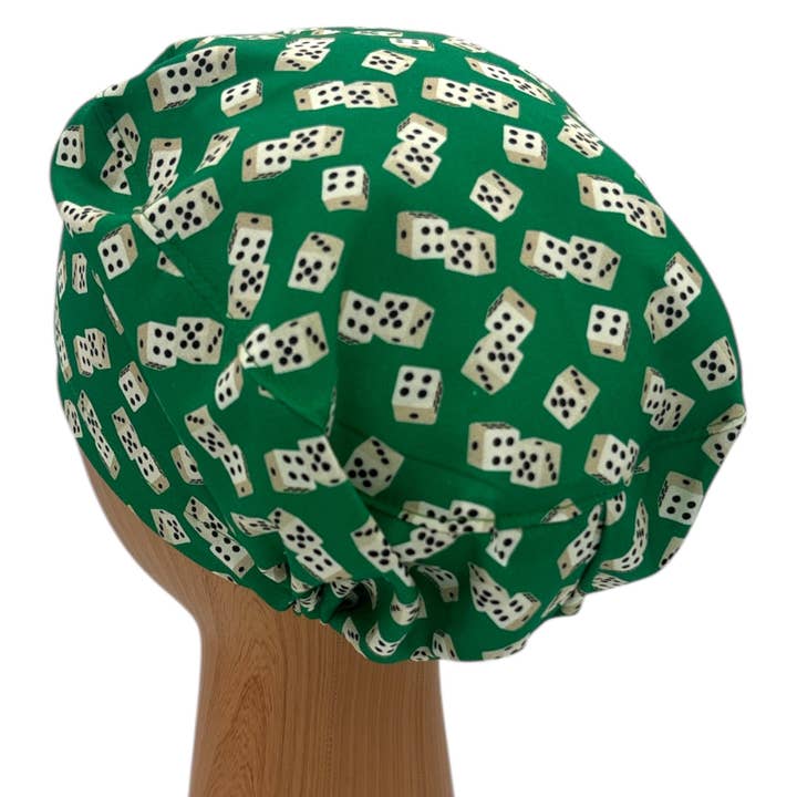 SewingLabPlus - Wholesale Head Scarf - Women's - Lucky Dice Scrub Cap Euro Style Scrub Hat 4