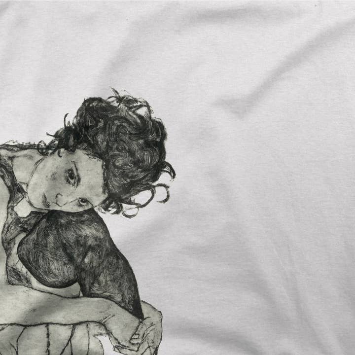 Art-O-Rama Shop - Wholesale T-Shirt (Graphic) - Unisex - Egon Schiele Zeichnungen I (Drawings 1) 1917 Art T-Shirt1