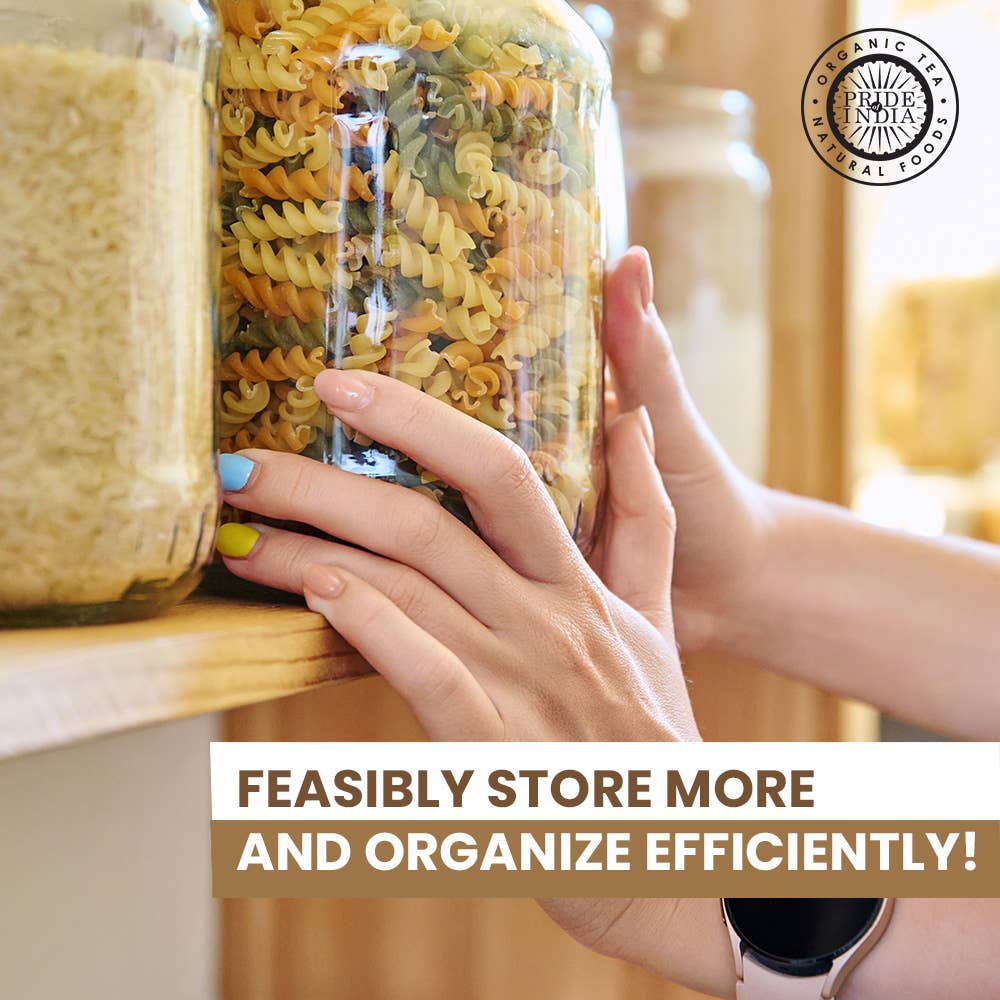 PRIDE INDIA BRANDS – wholesale Jar – Clear PET Storage Jars with Caps3