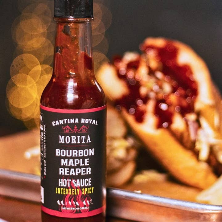 Cantina Royal Hot Sauce - Wholesale Hot Sauce - Morita - Bourbon Maple Reaper Hot Sauce 5 oz - Hot Ones™ 23