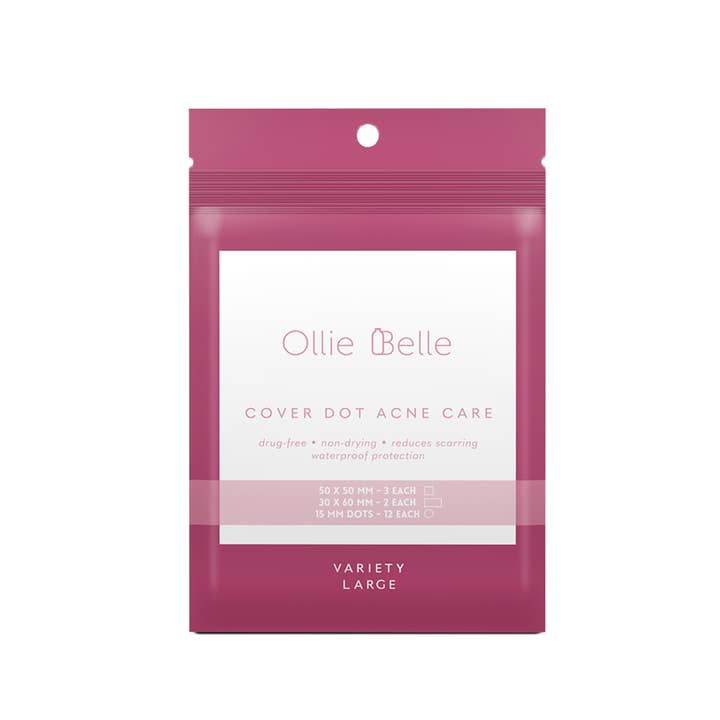 Couvrir Dot Soin de l'Acné (17 unités) - Patch d'Acné Hydrocolloïde de Taille Variée pour Visage, Dos, Menton et Joues - Grands Autocollants pour Boutons pour la vente par SMARTMED