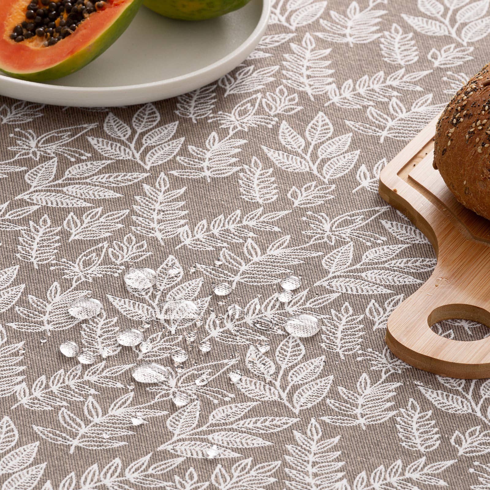 GAMUSI - Wholesale Tablecloth - Floral cotton jacquard waterproof tablecloth JALI2