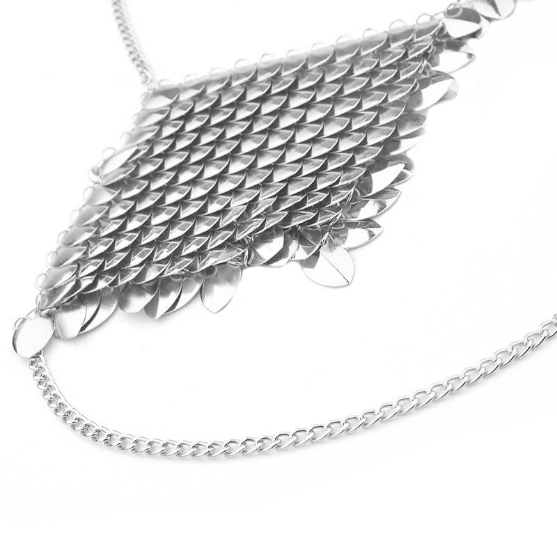 Western Fashion - Wholesale Bustier - Women's - 14552-Top - Chain Mail leaf bra top4