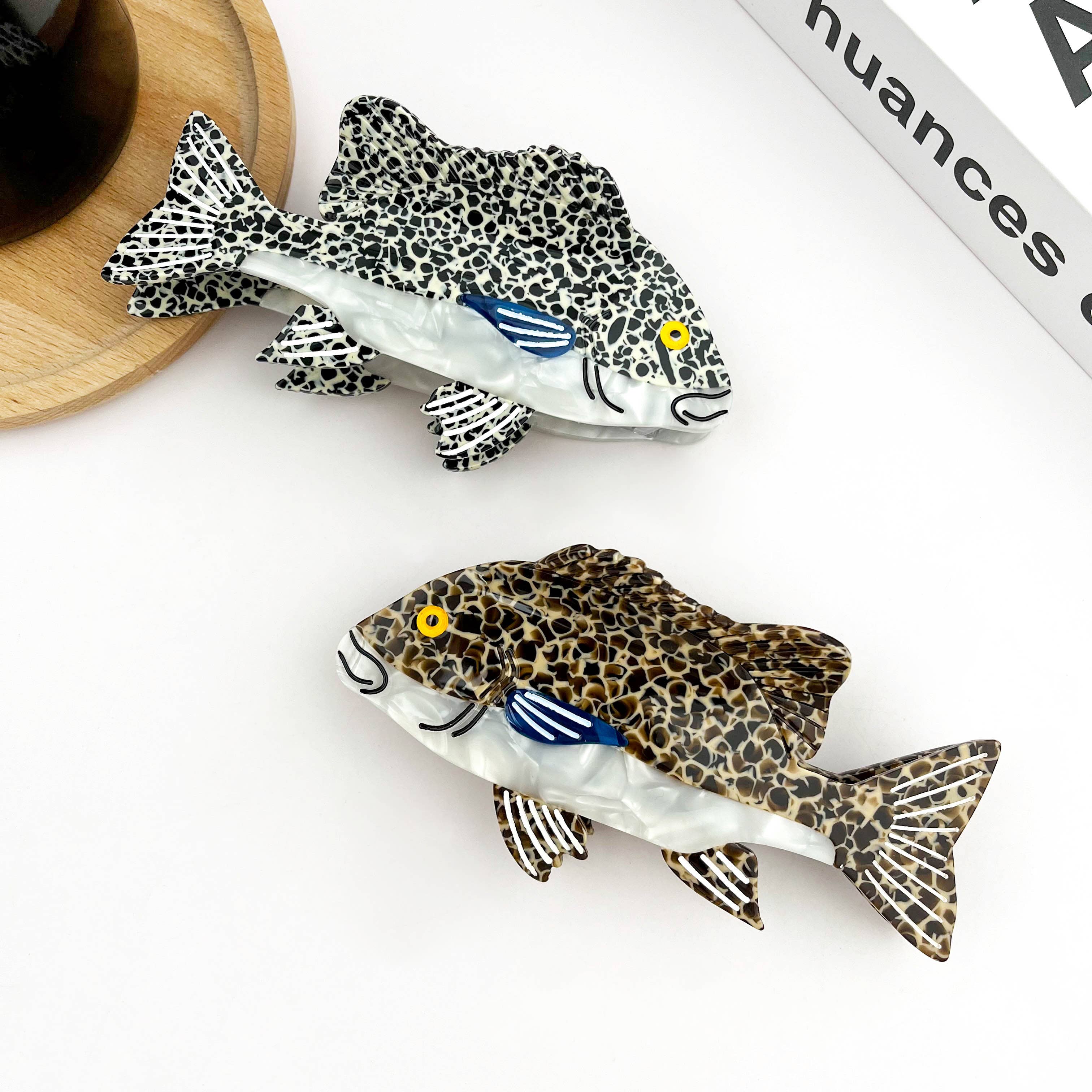 TheDivaSoap - Vente Pince à cheveux – femme - Pince à cheveux griffe Mérou, collection Poisson4