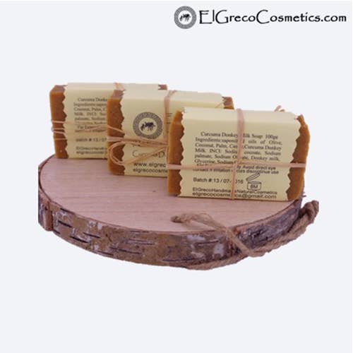 El Greco handmade natural cosmetics - Wholesale Bar Soap - Curcuma Donkey Milk Soap - Shampoo bar3