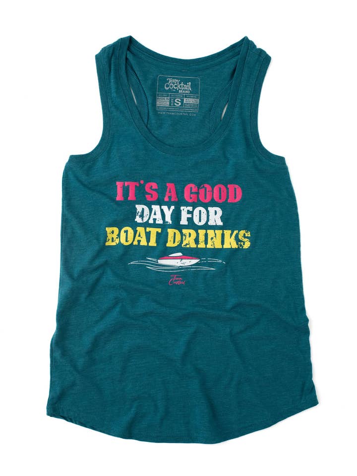 Team Cocktail - Wholesale Tank Top - Women's - Boat Drinks Ladies Triblend Tank-Top