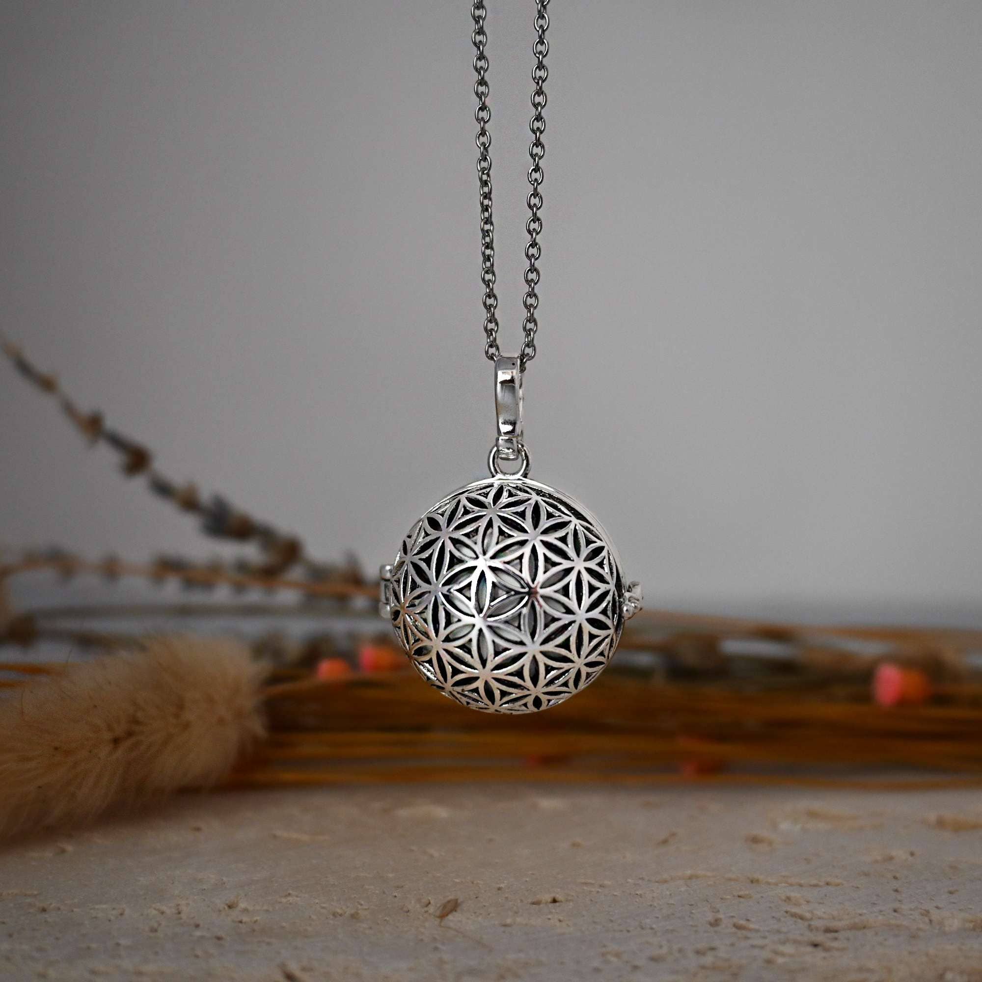 Irréversible - Wholesale Pendant/Charm Necklace - Bola de grossesse cage argent - LILA3