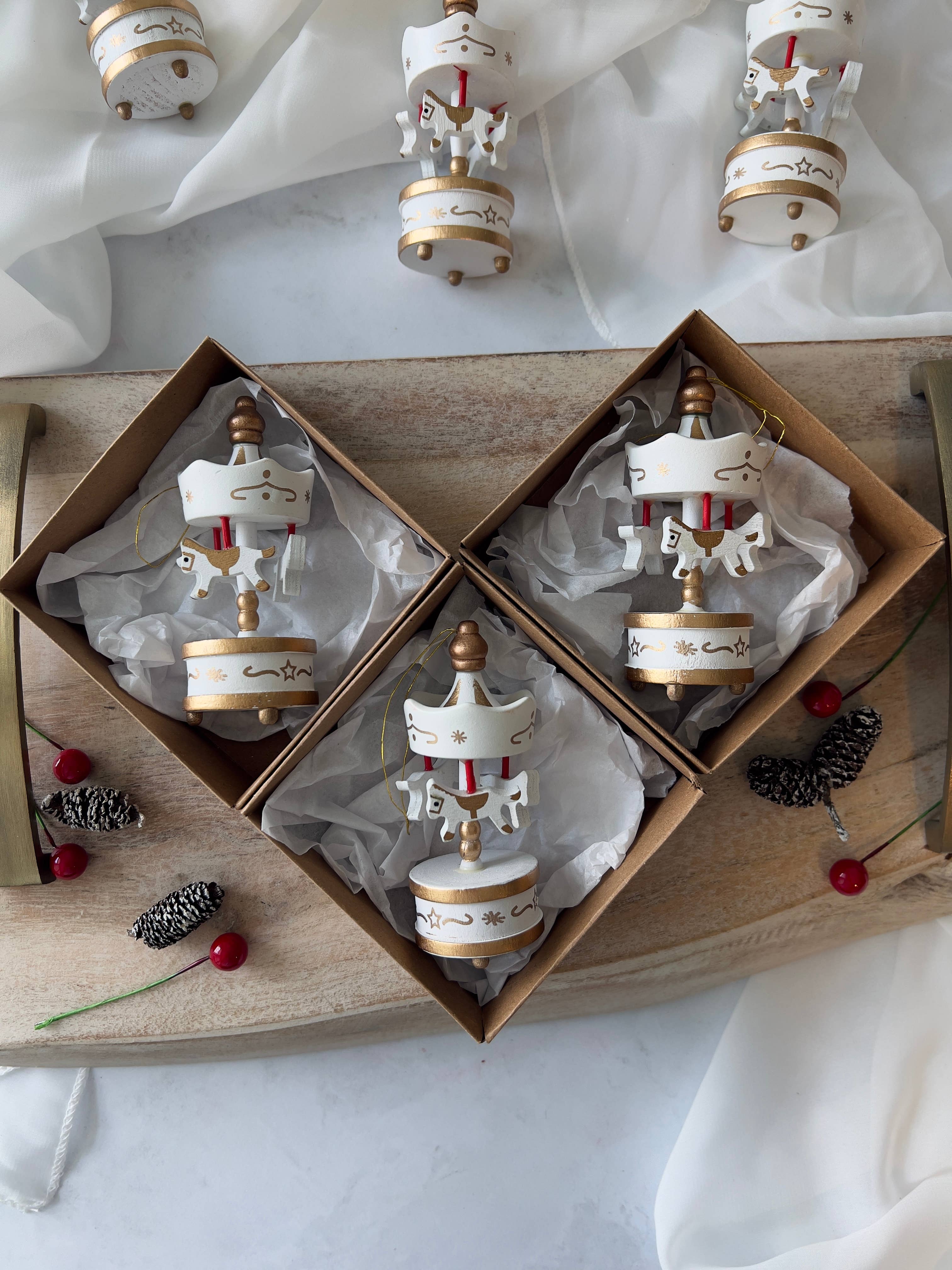 Uniq Favors – wholesale Ornament – Carousel Ornament, Christmas Tree Ornament, New Year Gifts11