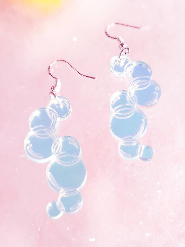 Iridescent Bubble Earrings for wholesale by Pop Pastel